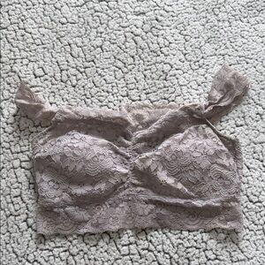 Free Press Lace Bralette in Soft Beige
